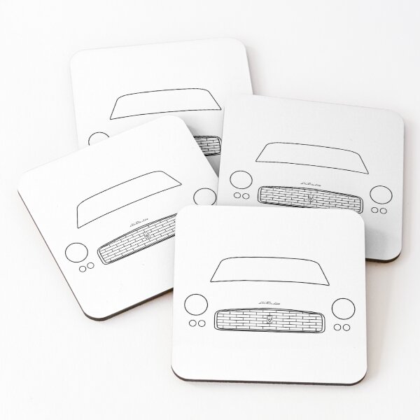 Item preview, Triumph Italia 2000 Coupé classic car outline graphic (black) designed and sold by soitwouldseem.
