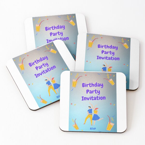 Item preview, Birthday party invitation designed and sold by Delicarte.