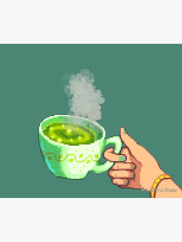 "Stardew Valley Green Tea " Poster by ScarletxRose Redbubble