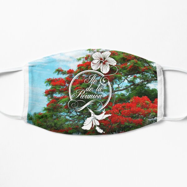 974 Ile de la Reunion - Flamboyant & Hibiscus Masque taille M/L