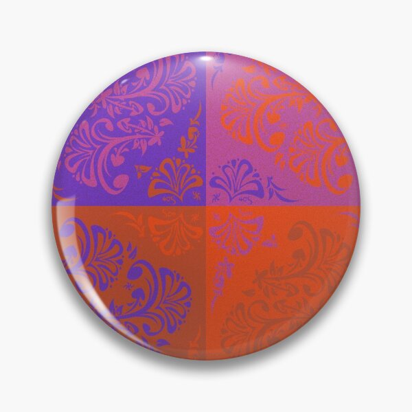 Item preview, Floral Motif 6 - violet/cerise designed and sold by 40degreesSouth.