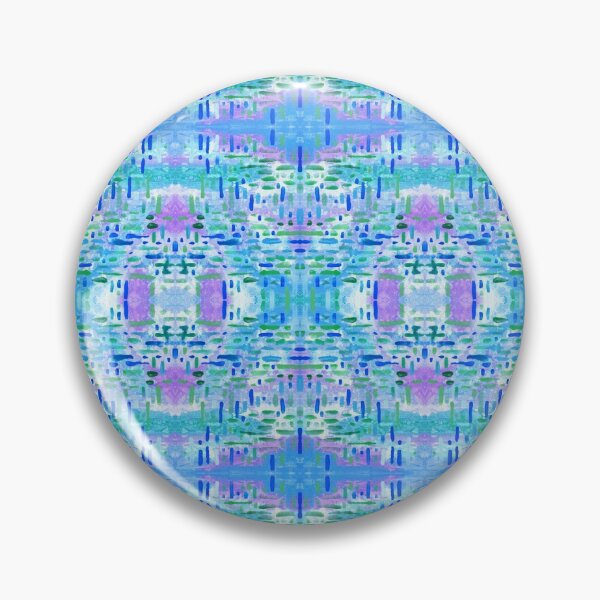 Item preview, Almost Gingham Check Watercolor Abstract Pattern - Blue & Lilac designed and sold by AndreaHelmArt.
