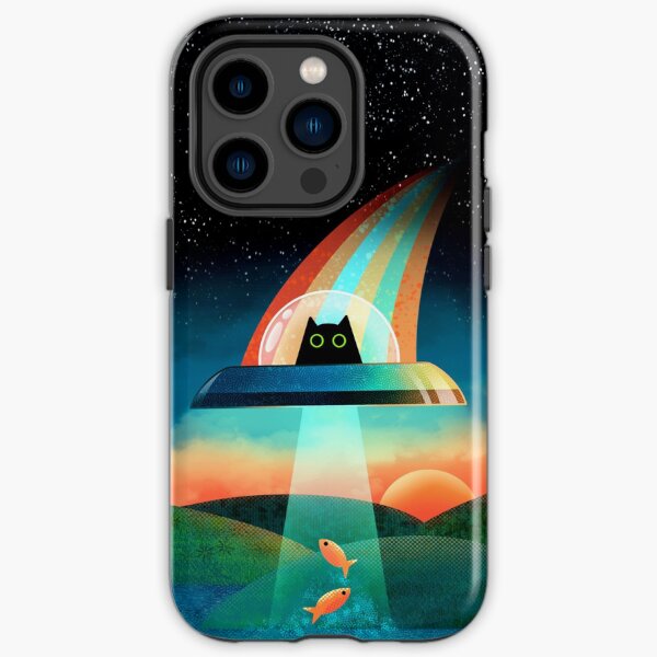  iPhone 14 Pro Samurai Cat Japanese cultural icon retro