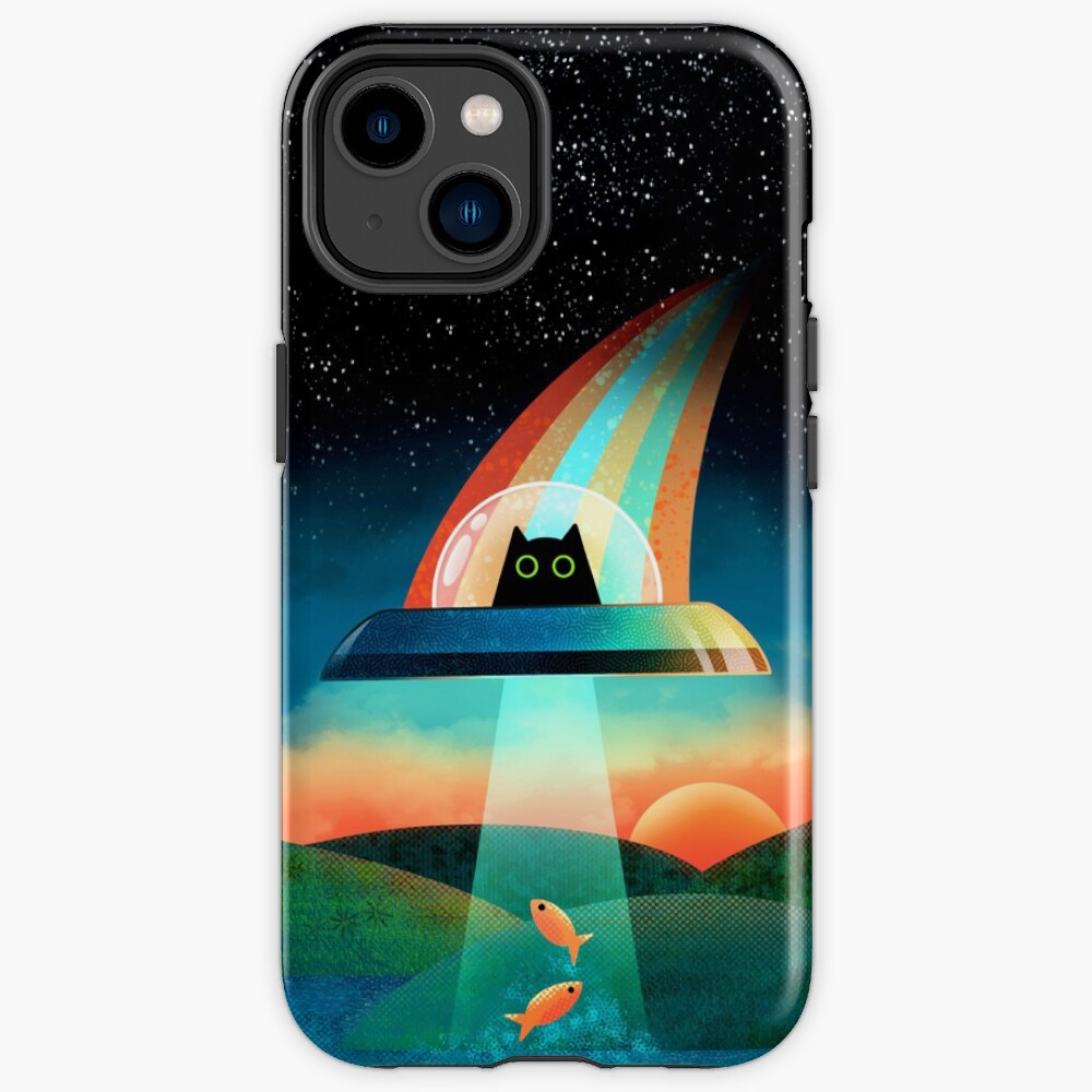 The Purrfect Alien iPhone Case