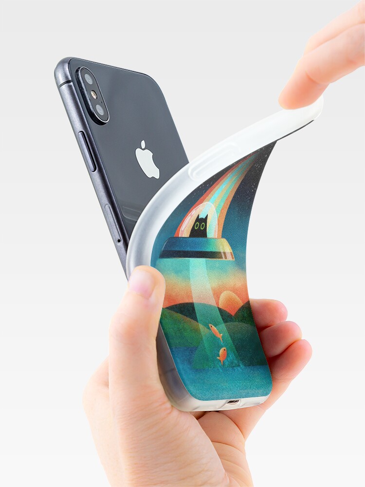 Alternate view of The Purrfect Alien iPhone Case