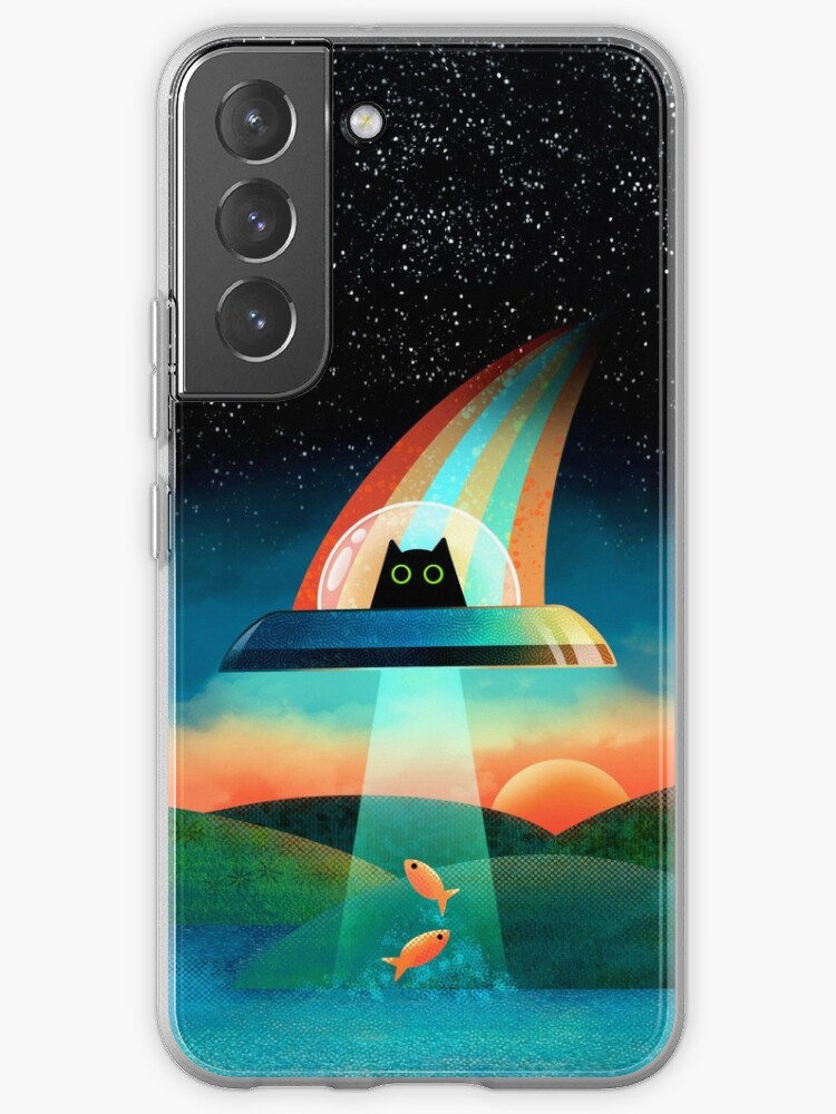 Thumbnail 1 of 4, Samsung Galaxy Phone Case, The Purrfect Alien  designed and sold by TigaTiga.