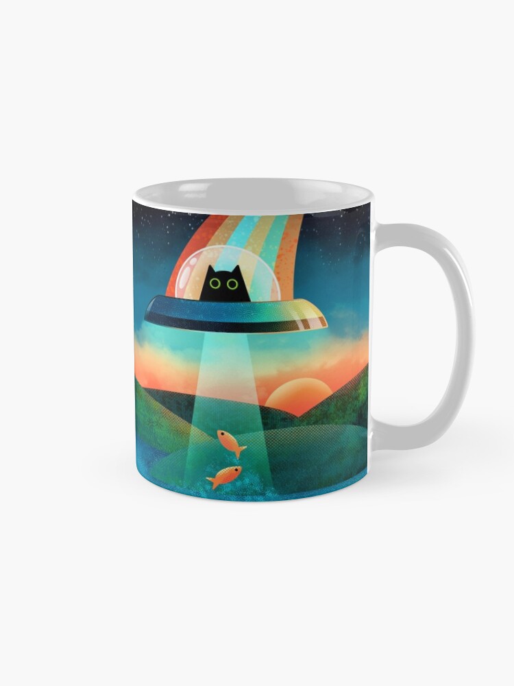 Alternate view of The Purrfect Alien Coffee Mug
