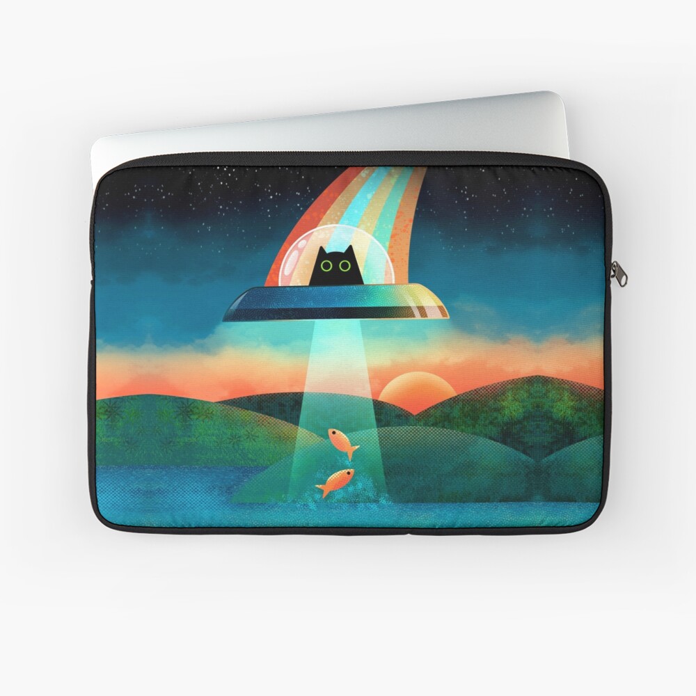 The Purrfect Alien  Laptop Sleeve
