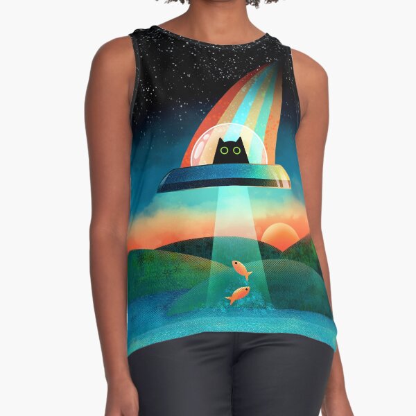 The Purrfect Alien Sleeveless Top