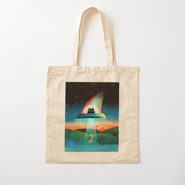 The Purrfect Alien Cotton Tote Bag