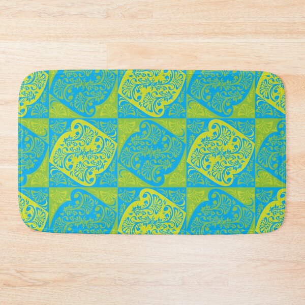 Item preview, Floral Motif 5 - blue yellow designed and sold by 40degreesSouth.