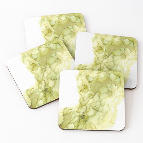 Item preview, Lettuce Stop Smoking: Original Abstract Alcohol Ink Painting designed and sold by herzart.