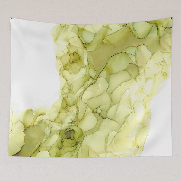 Item preview, Lettuce Stop Smoking: Original Abstract Alcohol Ink Painting designed and sold by herzart.