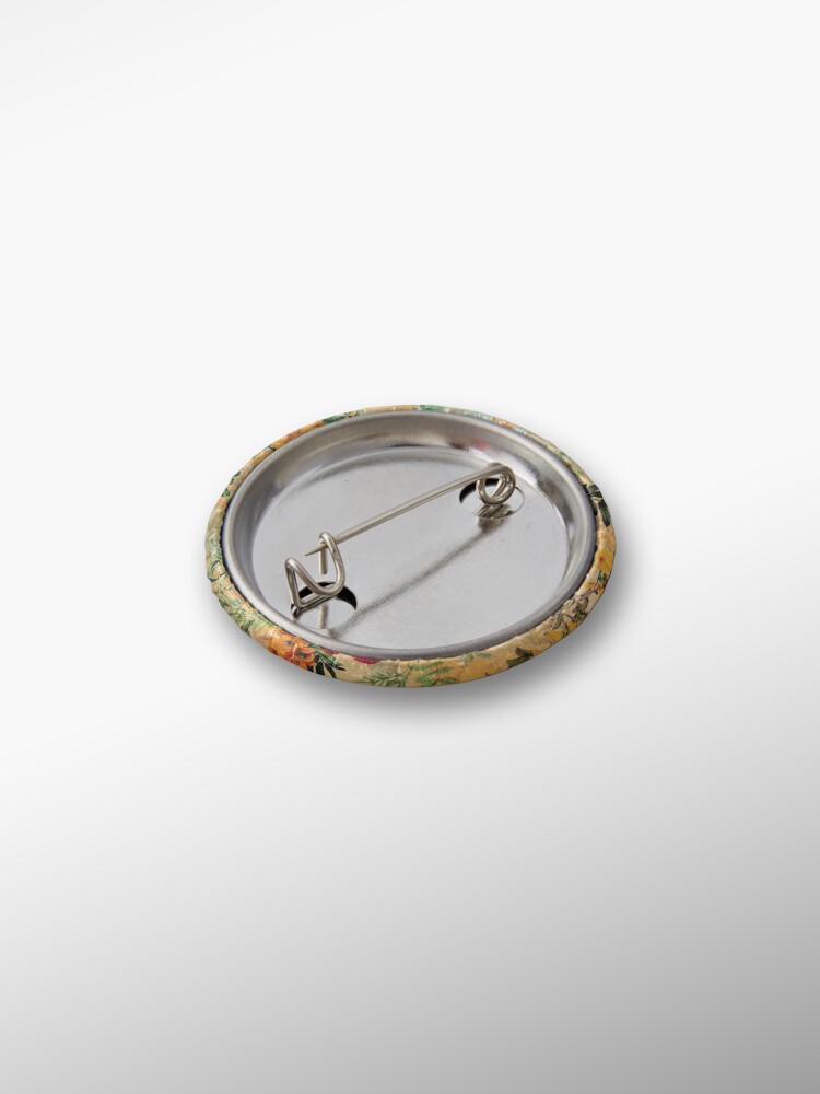 Alternate view of Vintage Botanical Golden Summer Day Garden Pin