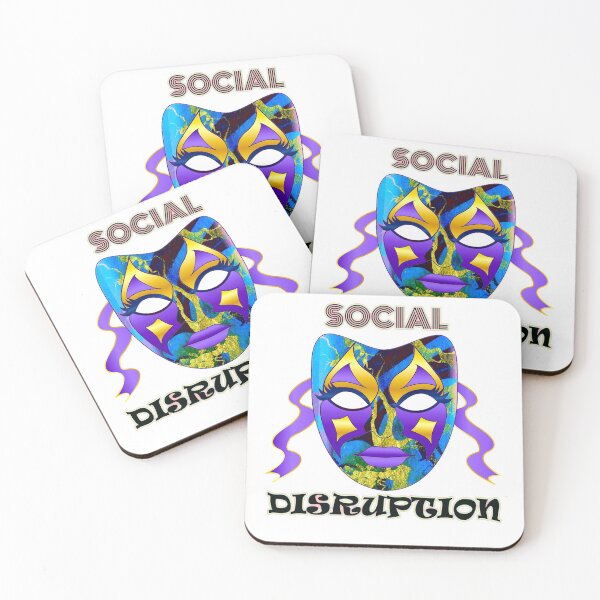 Item preview, Social Distancing Disruption Bold Unusual Artwork Typography  designed and sold by Nisuris.