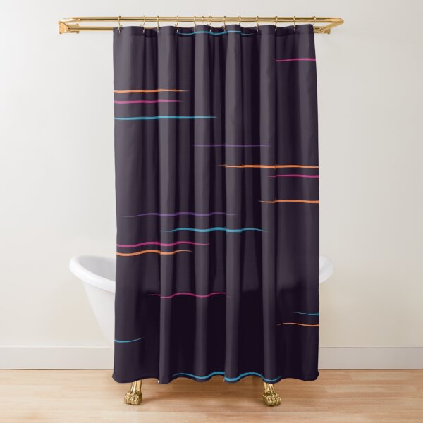 Glitch of the Future Vaporwave Shower Curtain