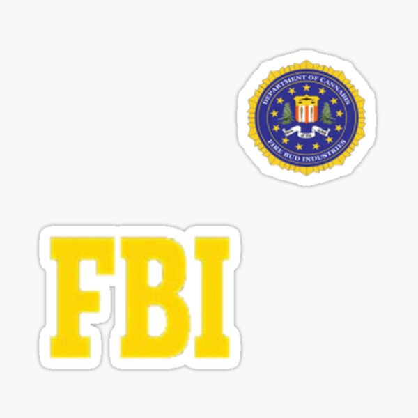 Fbi Stickers Redbubble - fbi badge roblox