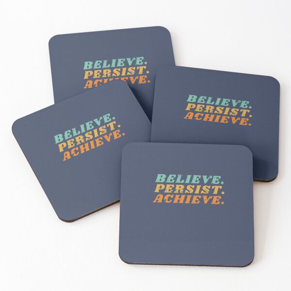 Item preview, Motivational quote Belive Persist Achieve designed and sold by JustCreativity.