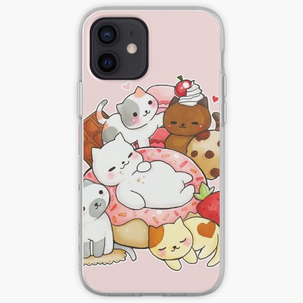 Neko Atsume sweet cats iPhone Soft Case