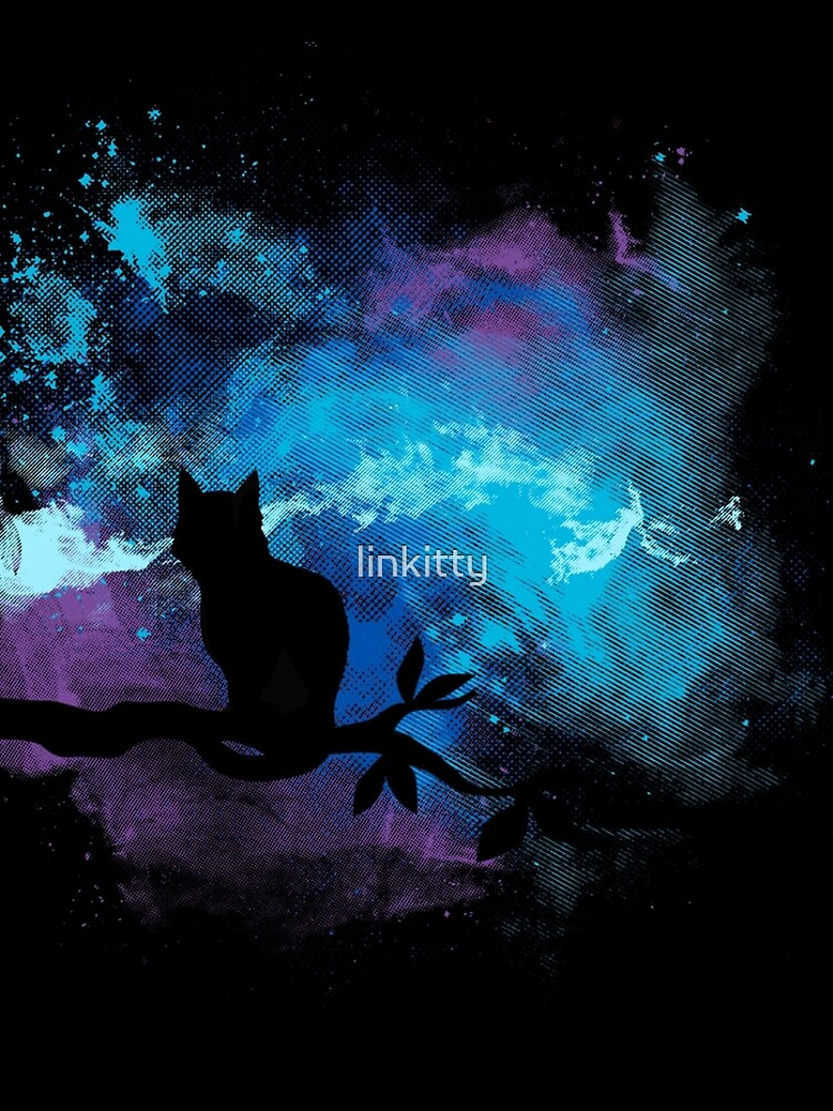 Galaxy cat Leggings by linkitty