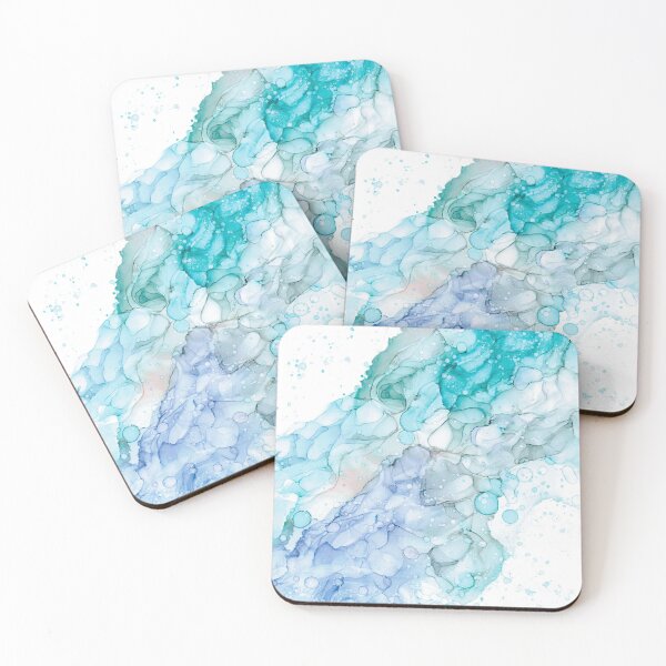 Item preview,  Magical Mermaid Waters: Original Abstract Alcohol Ink Painting designed and sold by herzart.