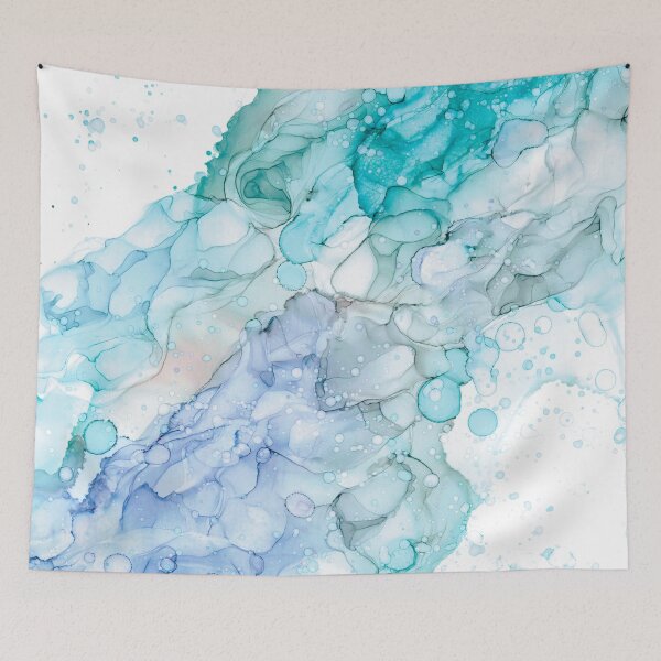 Item preview,  Magical Mermaid Waters: Original Abstract Alcohol Ink Painting designed and sold by herzart.