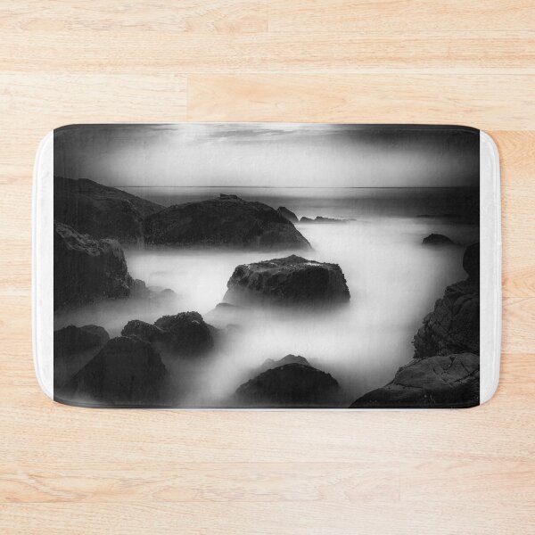 Item preview, Filling in the Cracks a long exposure black and white seascape designed and sold by MarniePatchett.