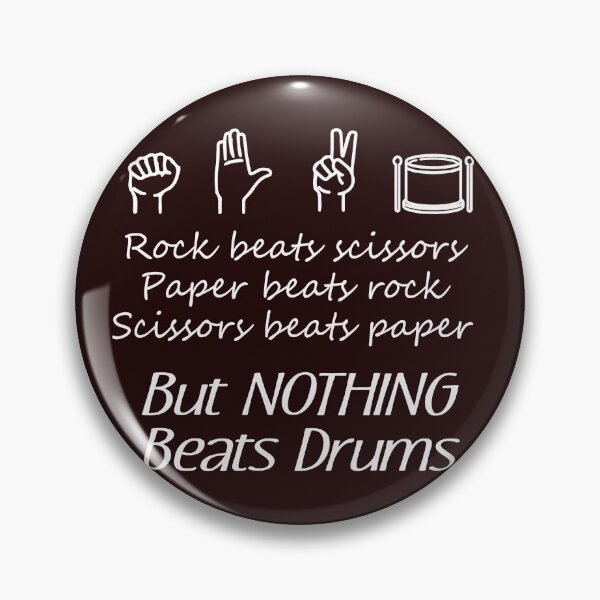Item preview, Funny Rock paper scissors Drums designed and sold by LGamble12345.
