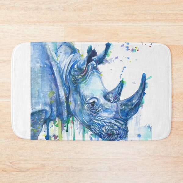Item preview, RHINOCEROS watercolor portrait.1 designed and sold by lautir.