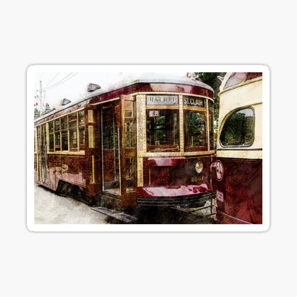 Aperçu de l'œuvre Vieux tramway de Toronto créée et vendue par John Stuart Webbstock.