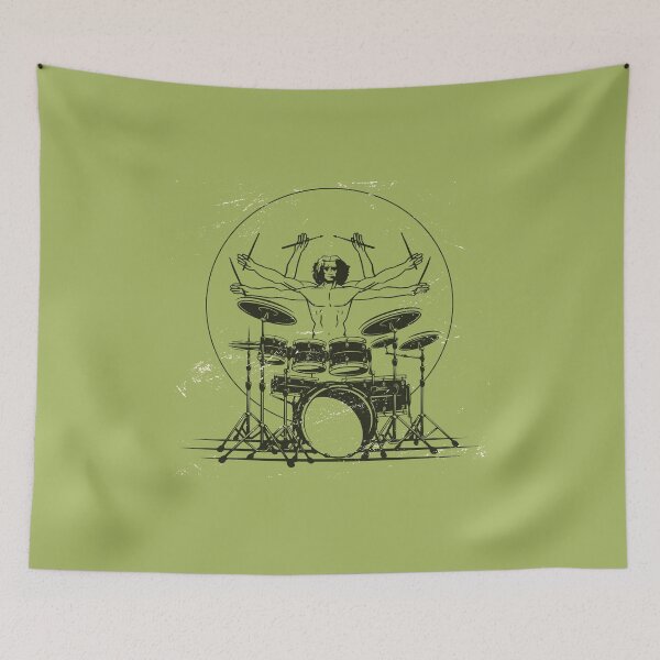 Item preview, A drummer man with six arms playing drums  designed and sold by FFelder.