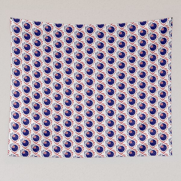 Item preview, New Zealander American Multinational Patriot Flag Series (Heart) designed and sold by Carbon-Fibre Media.