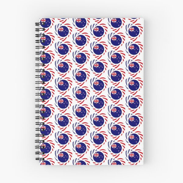 Item preview, New Zealander American Multinational Patriot Flag Series (Heart) designed and sold by Carbon-Fibre Media.