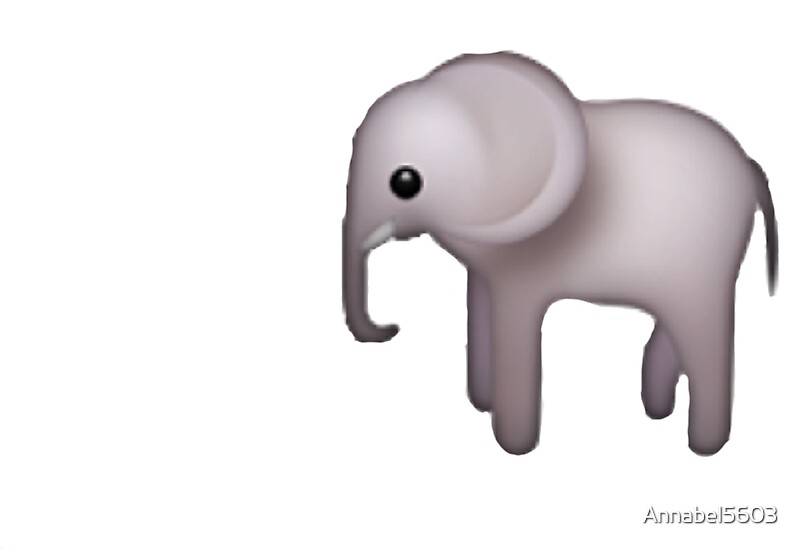 "Elephant emoji" Stickers by annabel5603 Redbubble