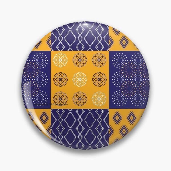 Item preview, Blue & Yellow Tile Pattern designed and sold by rachziggs.