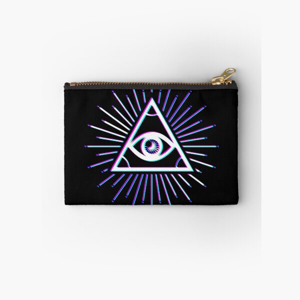 Item preview, Illuminati all seeing eye blue 3d effect designed and sold by BucketheadMerch.