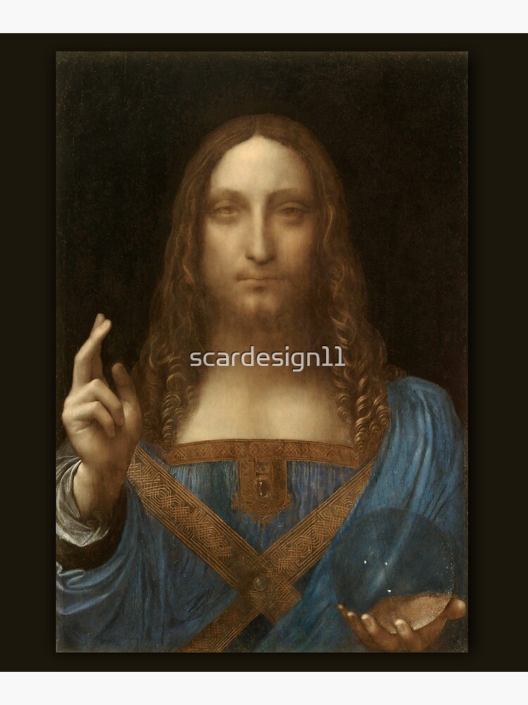 Leonardo Da Vinci Salvator Mundi- Jesus Christ Savior by scardesign11