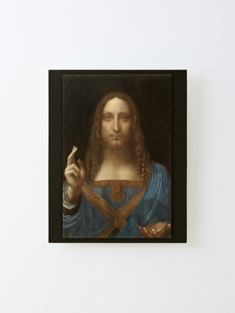 Alternate view of Leonardo Da Vinci Salvator Mundi- Jesus Christ Savior Mounted Print