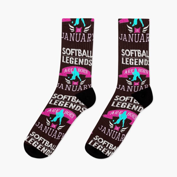 Item preview, Softball legends are born in January designed and sold by LGamble12345.