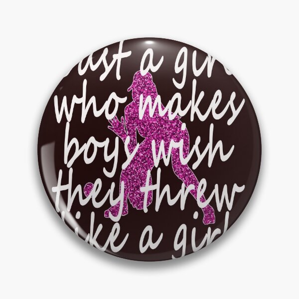 Item preview, Cute Just a Girl Softball Throw Like A Girl Softball Design designed and sold by LGamble12345.