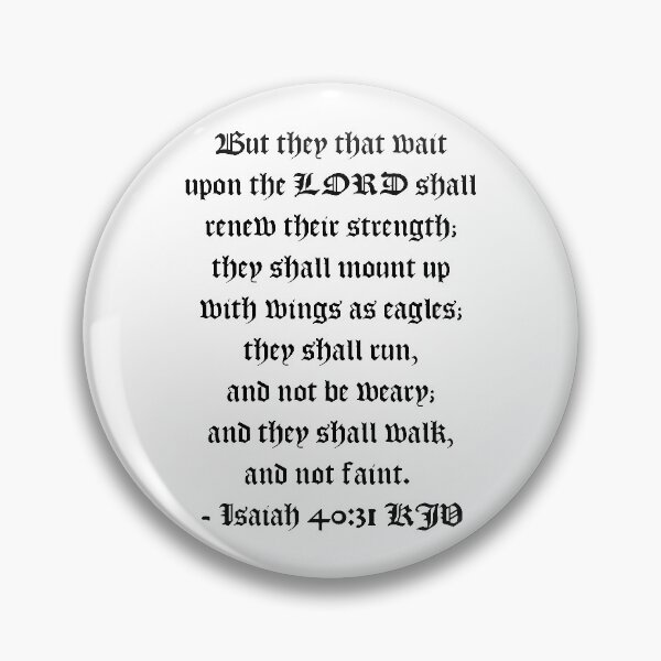 Item preview, Isaiah 40:31 KJV 1611 - Black Print designed and sold by VerShirts.