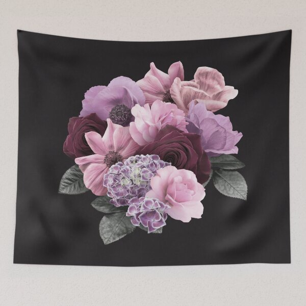 Item preview, Bouquet of roses, pink anemones and purple hydrangea. designed and sold by RinaMDesigns.