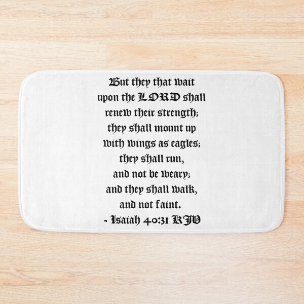Item preview, Isaiah 40:31 KJV 1611 - Black Print designed and sold by VerShirts.