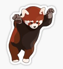 Red Panda Excited Sticker