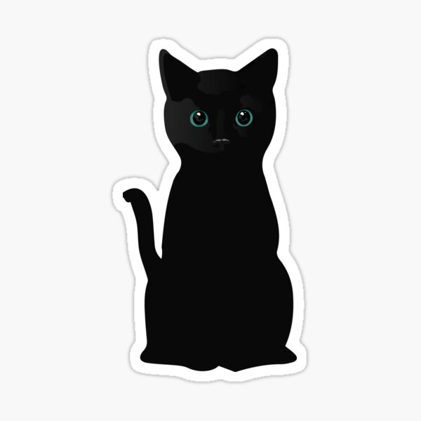 Original S&I Die-Cut Stickers Black Cats Club