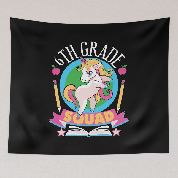 Item preview, 6th Grade Squad Unicorn Funny Girls Elementary School Student designed and sold by Tee Kaboom!.