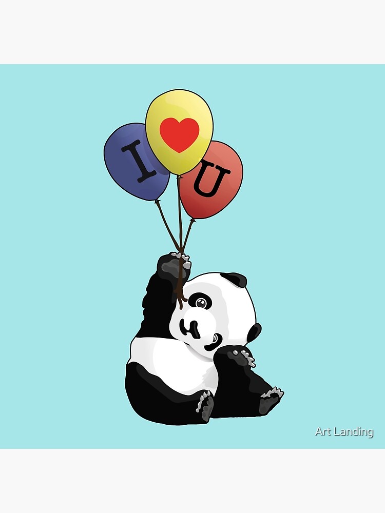 i love you panda teddy