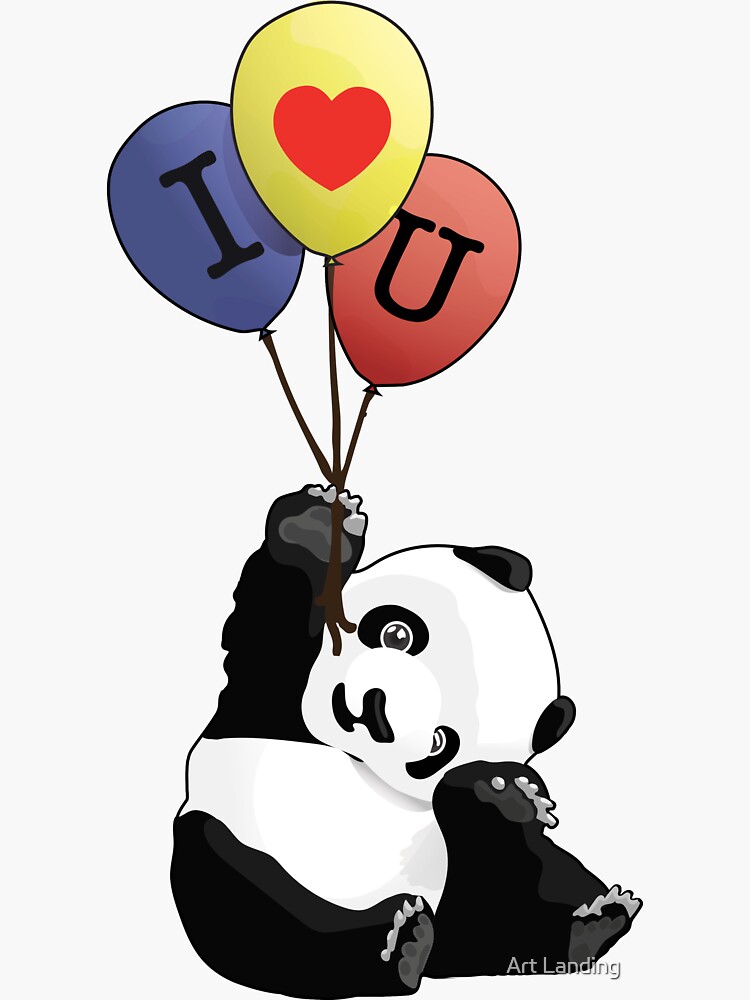 i love you panda teddy