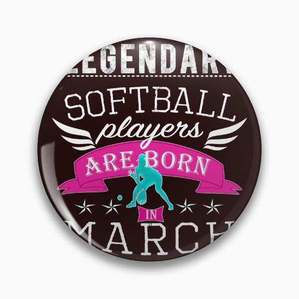 Item preview, Legendary Softball are born i n March for girls designed and sold by LGamble12345.