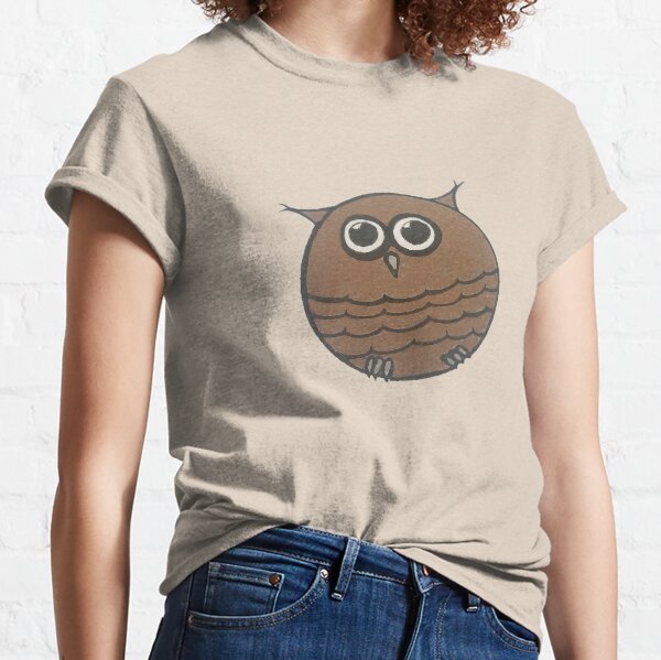Chubby Brown Owl. Classic T-Shirt